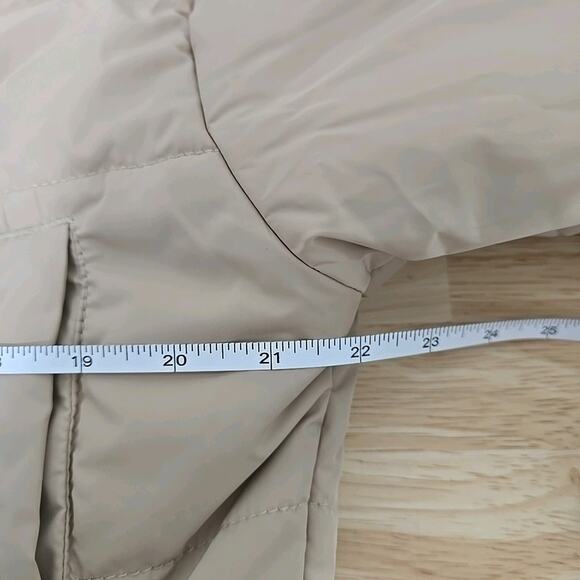 THE FIFTH LABEL Remake Puffer Tan Cropped Bomber Jacket Size XS/ US 2 - Picture 6 of 9